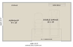 Garage Floor for House Plan #940-00680