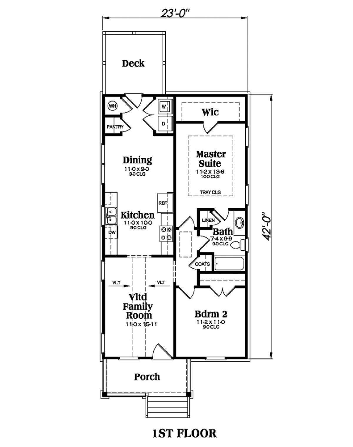 Main Floor for House Plan #009-00122