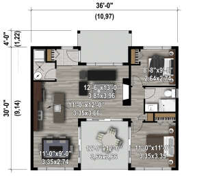 Main Floor  for House Plan #6146-00547