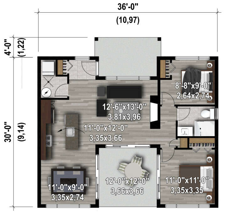 House Plan House Plan #28250 Drawing 1