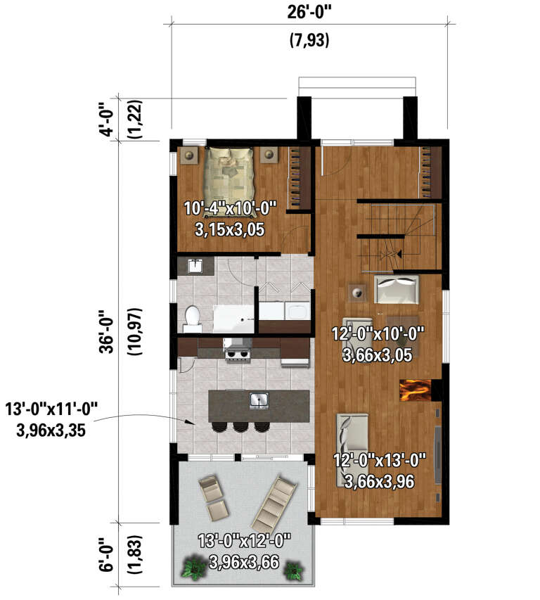 House Plan House Plan #28251 Drawing 1