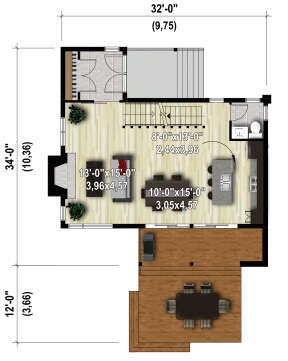Main Floor  for House Plan #6146-00549