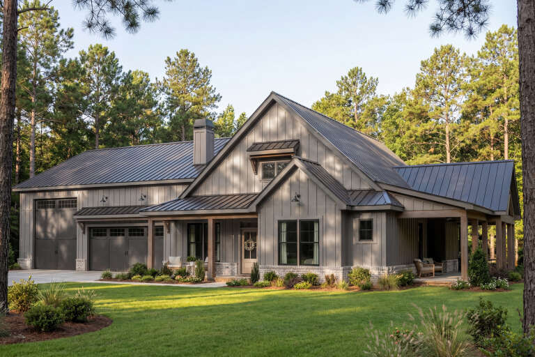 House Plan House Plan #28253 Angled Front Elevation