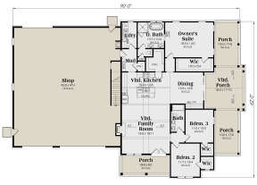 Main Floor  for House Plan #009-00318