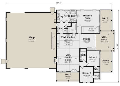 House Plan House Plan #28253 Drawing 1