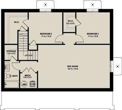Basement for House Plan #2699-00035