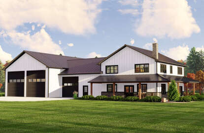 Barn House Plan #5032-00195 Elevation Photo