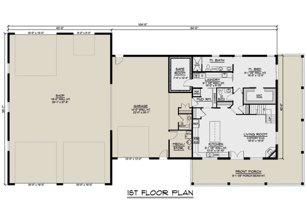 Main Floor  for House Plan #5032-00195