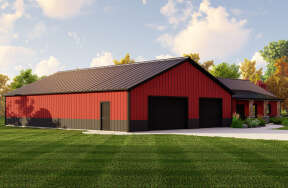 Barn House Plan #5032-00197 Elevation Photo