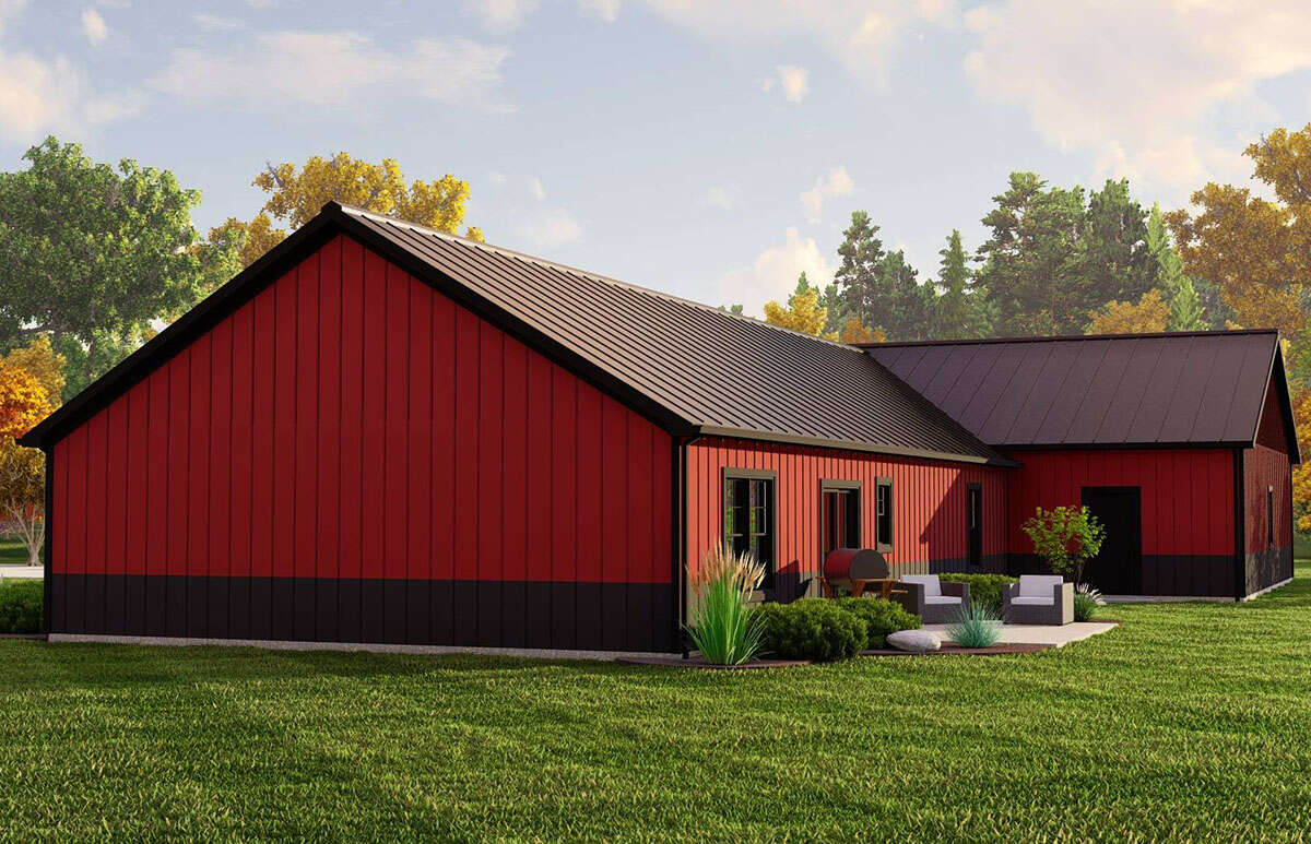 Barn Plan 1,844 Square Feet, 3 Bedrooms, 3 Bathrooms 503200197