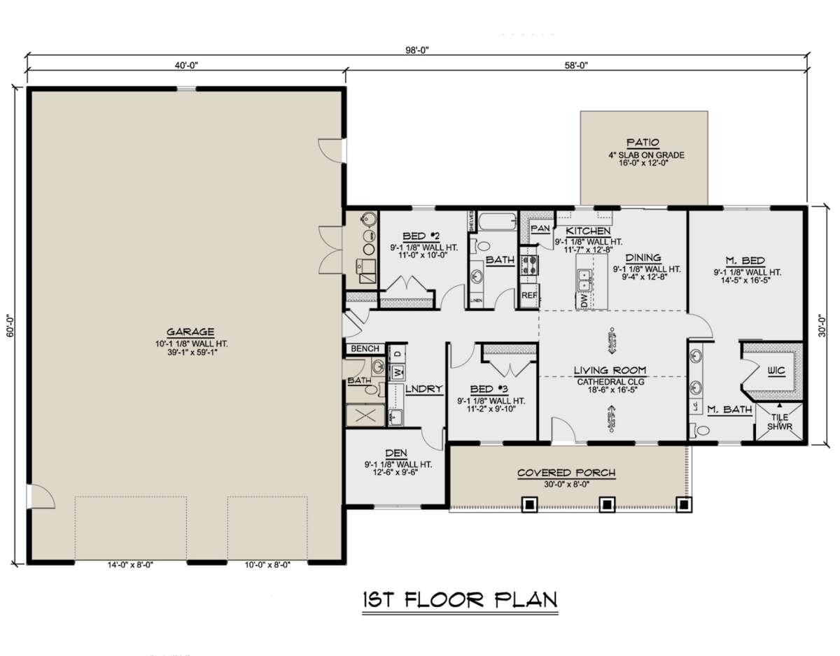 Main Floor  for House Plan #5032-00197