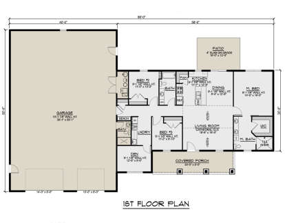 Main Floor  for House Plan #5032-00197