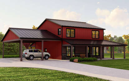 Barn House Plan #5032-00198 Elevation Photo