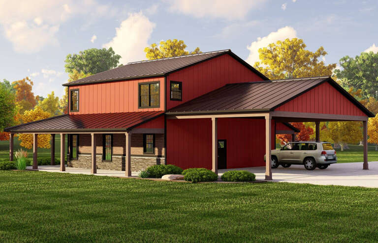 Barn House Plan #5032-00198 Elevation Photo