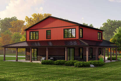 Barn House Plan #5032-00198 Elevation Photo