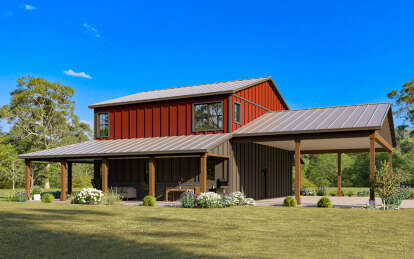 Barn House Plan #5032-00198 Elevation Photo