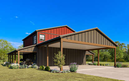 Barn House Plan #5032-00198 Elevation Photo