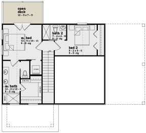 Second Floor for House Plan #7174-00006