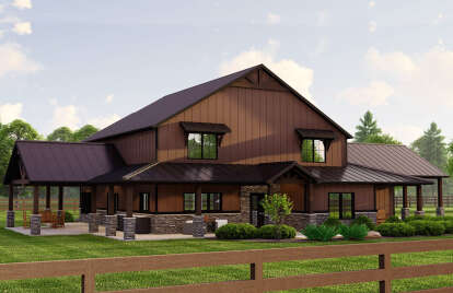 Barn House Plan #5032-00199 Elevation Photo