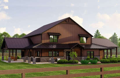 House Plan House Plan #28265 Angled Front Elevation