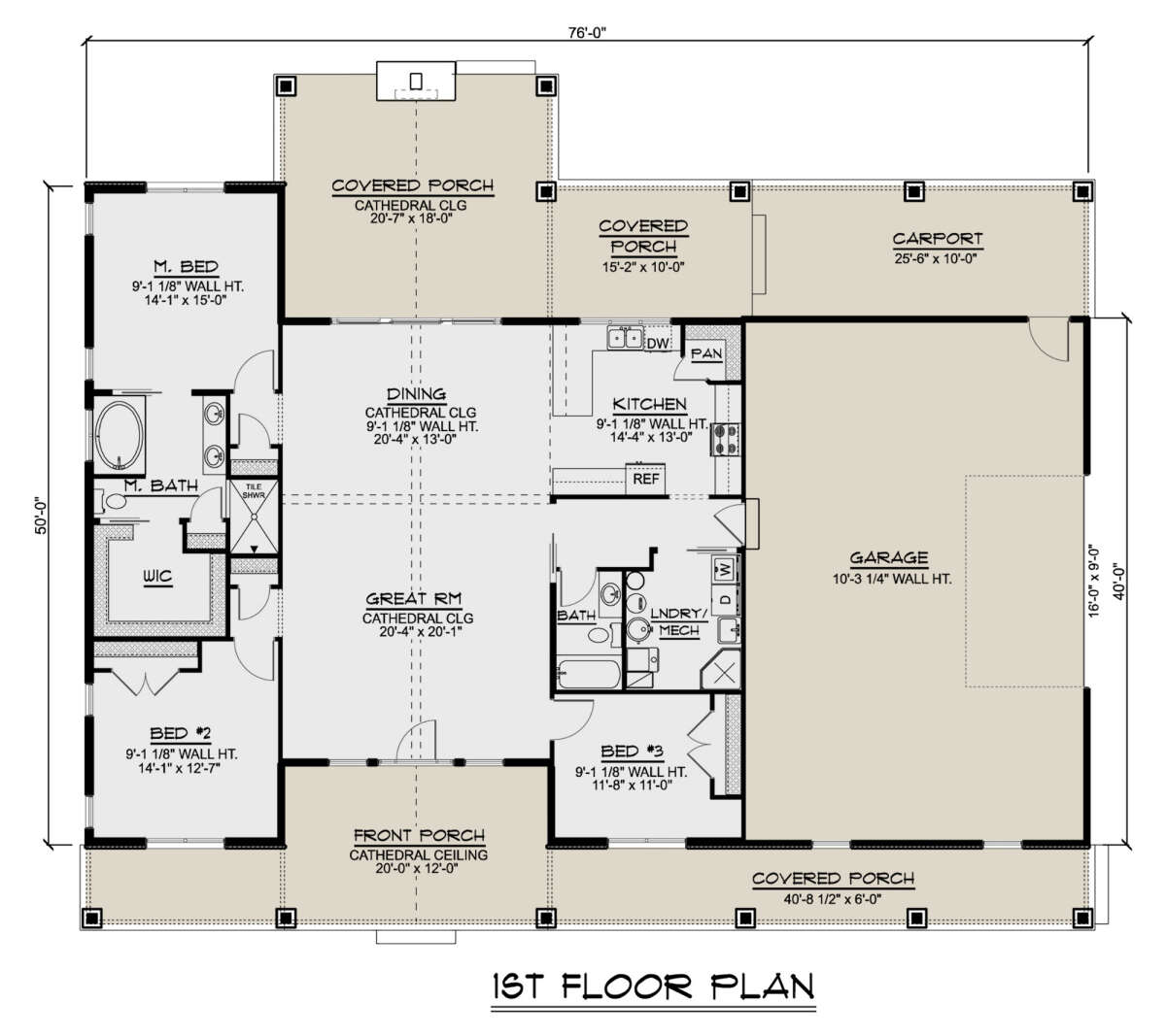Main Floor  for House Plan #5032-00200
