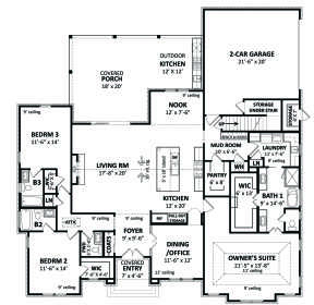 Main Floor  for House Plan #4195-00050