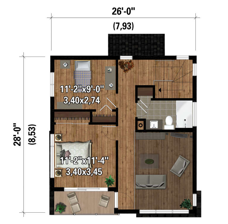 House Plan House Plan #28275 Drawing 2