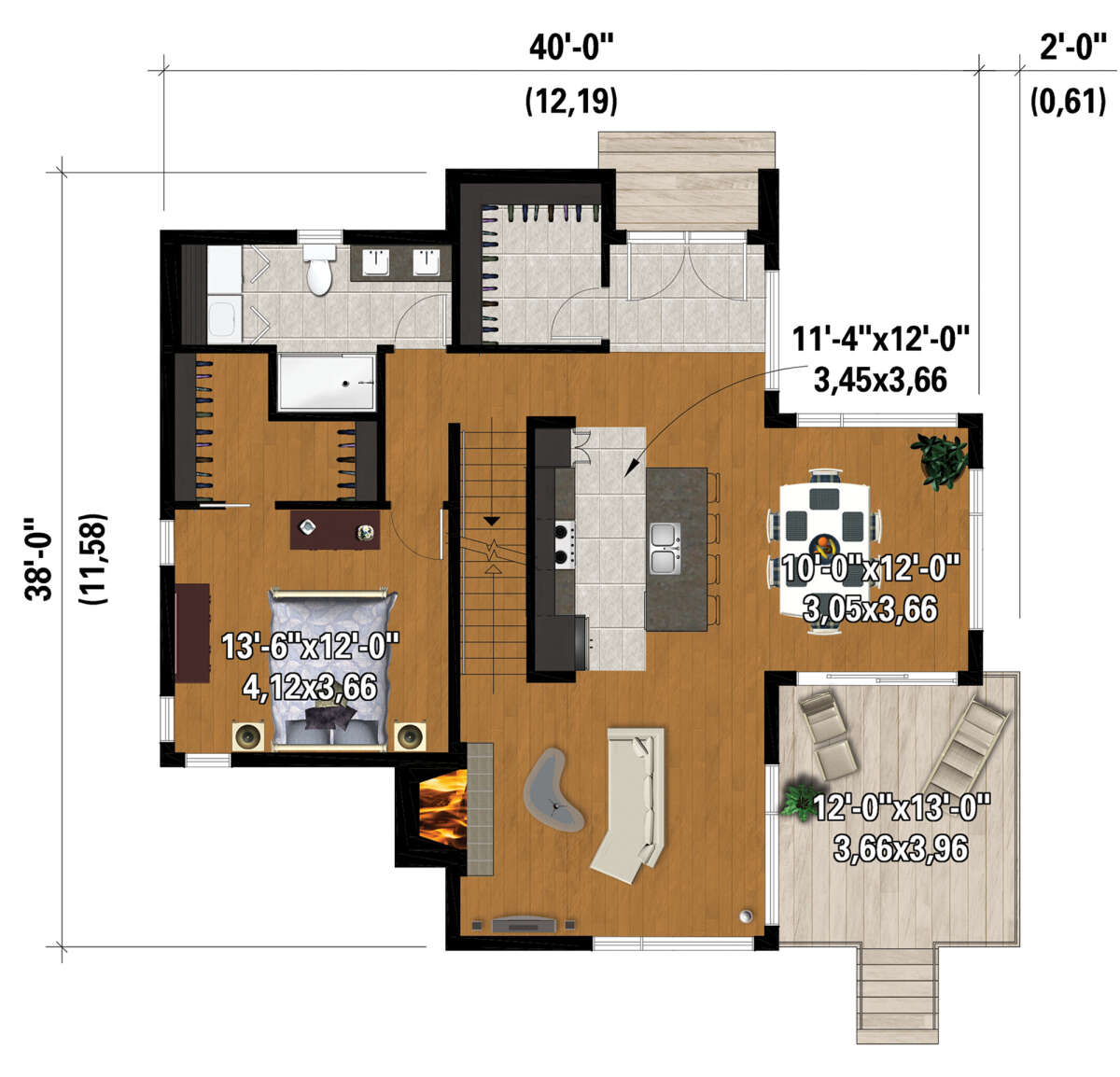 Main Floor  for House Plan #6146-00553