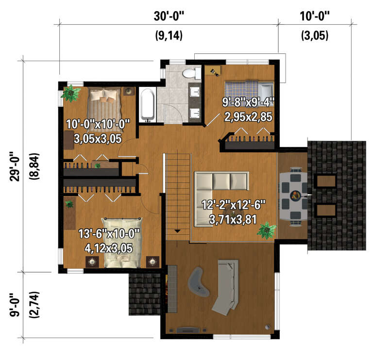 House Plan House Plan #28277 Drawing 2