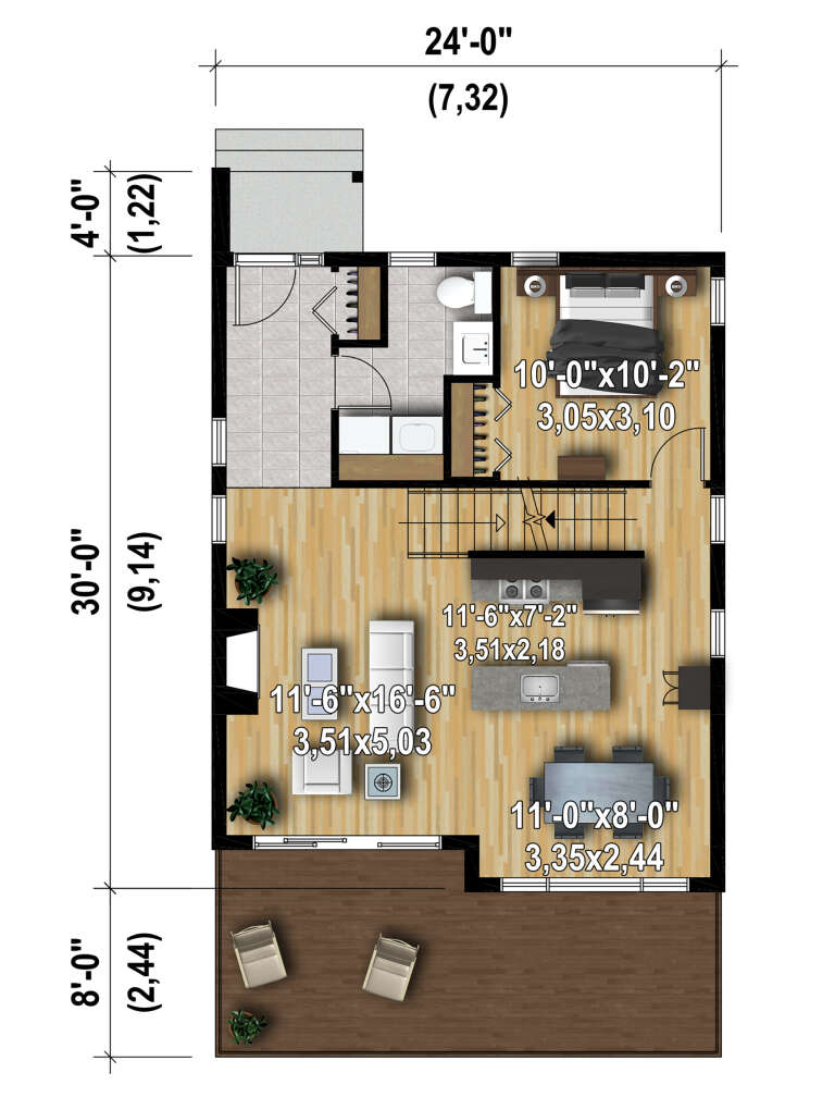 House Plan House Plan #28278 Drawing 1