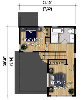 Second Floor for House Plan #6146-00554