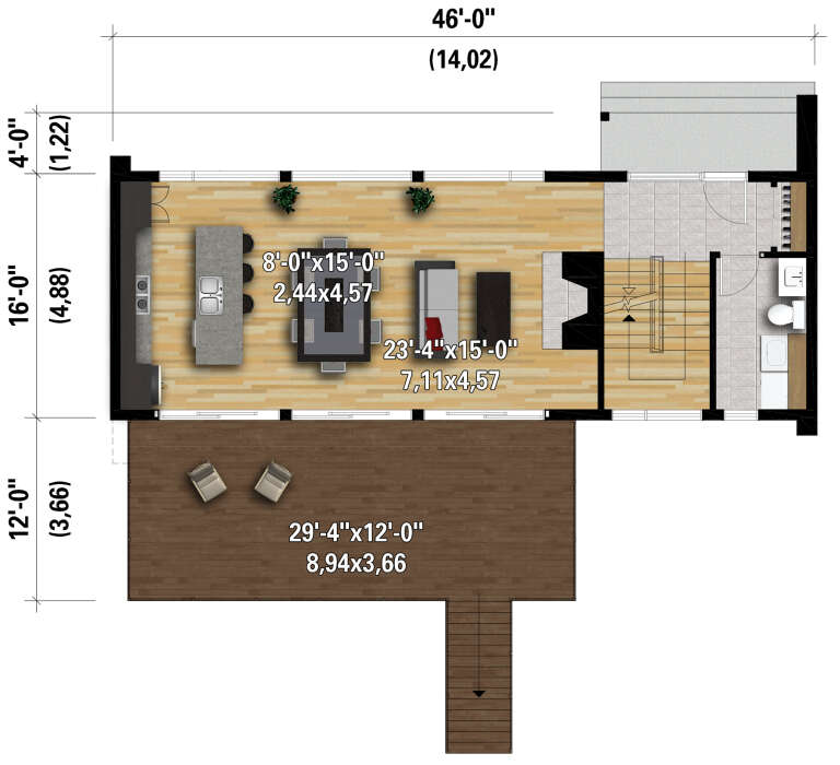 House Plan House Plan #28283 Drawing 1