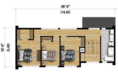 Second Floor for House Plan #6146-00559