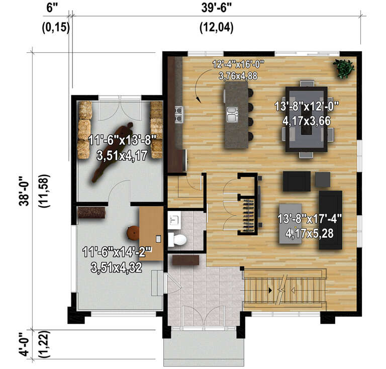 House Plan House Plan #28288 Drawing 1