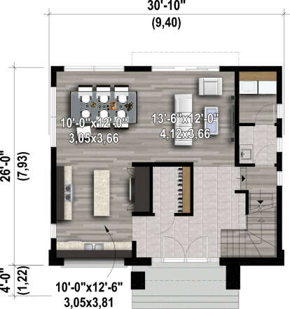 Main Floor for House Plan #6146-00562