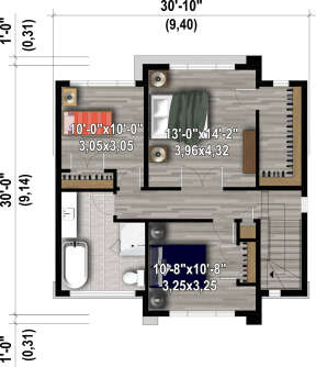 Second Floor for House Plan #6146-00562
