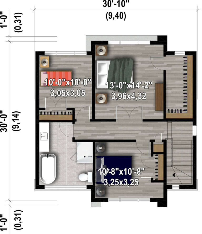 House Plan House Plan #28290 Drawing 2