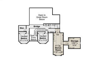 Second Floor for House Plan #035-01038