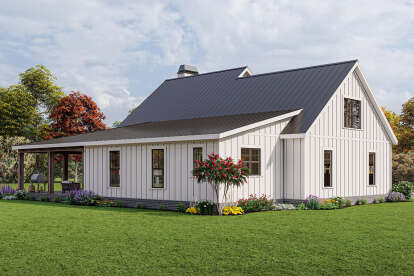 Modern Farmhouse House Plan #009-00319 Elevation Photo