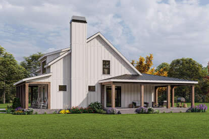 Modern Farmhouse House Plan #009-00319 Elevation Photo