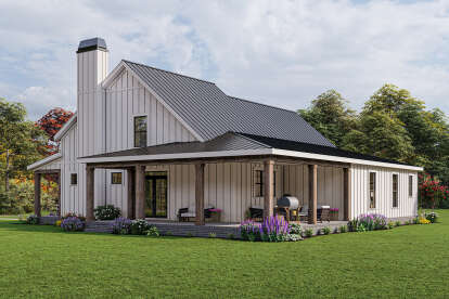 Modern Farmhouse House Plan #009-00319 Elevation Photo