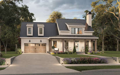 Modern Farmhouse House Plan #009-00319 Elevation Photo