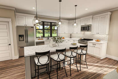 Modern Farmhouse House Plan #009-00319 Additional Photo