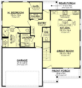 Main Floor  for House Plan #041-00317