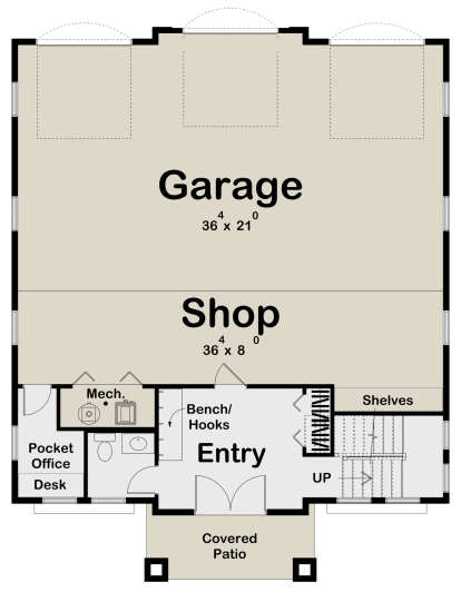 First Floor for House Plan #963-00717
