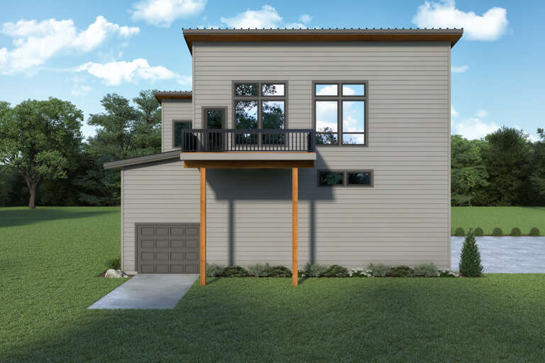 Modern House Plan #2464-00053 Elevation Photo