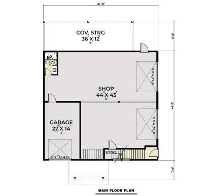 First Floor for House Plan #2464-00053