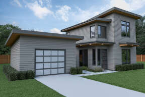 Modern House Plan #2464-00054 Elevation Photo