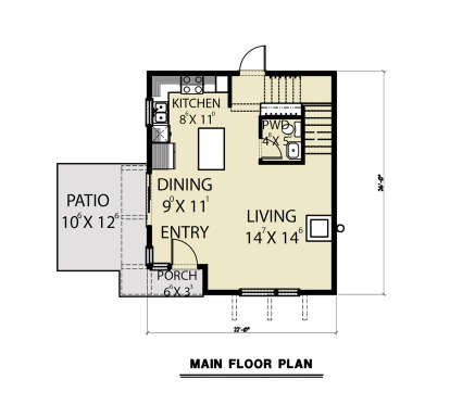Main Floor  for House Plan #2464-00054