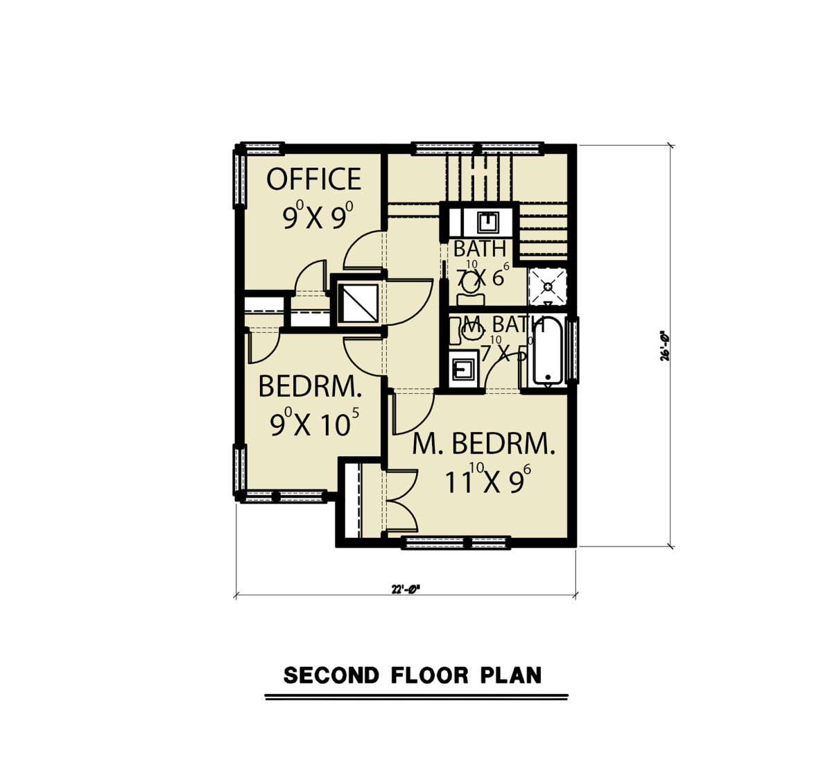 Second Floor for House Plan #2464-00054